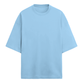 Basic Chopped Oversized Tee Baby Blue Front