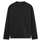 Basic Common Long Sleeve Tee Black Front