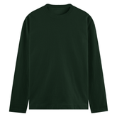 Basic Common Long Sleeve Tee Green Front