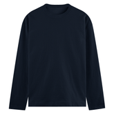 Basic Common Long Sleeve Tee Navy Front