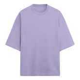 Basic Essential Chopped Oversized Tee Lavender Front
