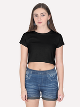 Basic Lizzie Tee Black Front