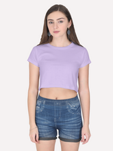 Basic Lizzie Tee Lavender Front