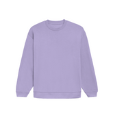 Basic Oversized Crew Lavender Front