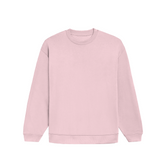 Basic Oversized Crew Light Pink Front