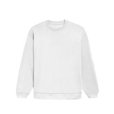 Basic Oversized Crew White Front