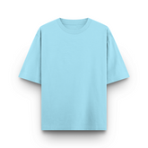 Basic Oversized Tee Baby Blue Front