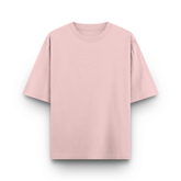 Basic Oversized Tee Light Baby Pink Front