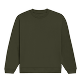Basic Regular Crew Olive Green Front