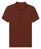Basic Regular Polo Tee Brick Red Front