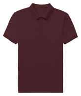 Basic Regular Polo Tee Maroon Front