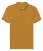 Basic Regular Polo Tee Mustard Yellow Front