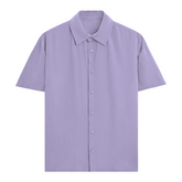 Basic Summer Oversized Shirt Lavender Front