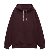 Basic Vintage Hoodie Maroon Front