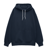 Basic Vintage Hoodie Navy Front