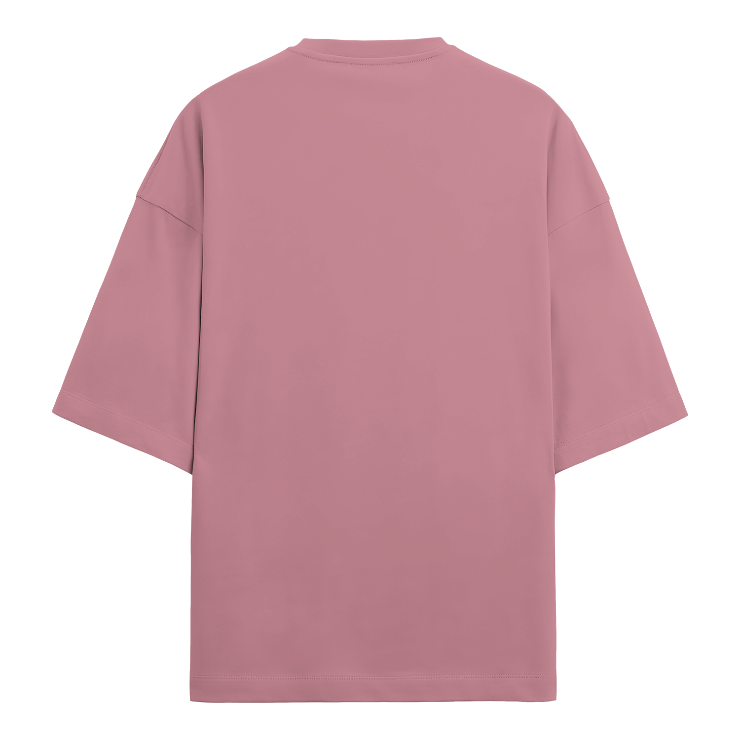 Basic Chopped Oversized Tee Flamingo Back