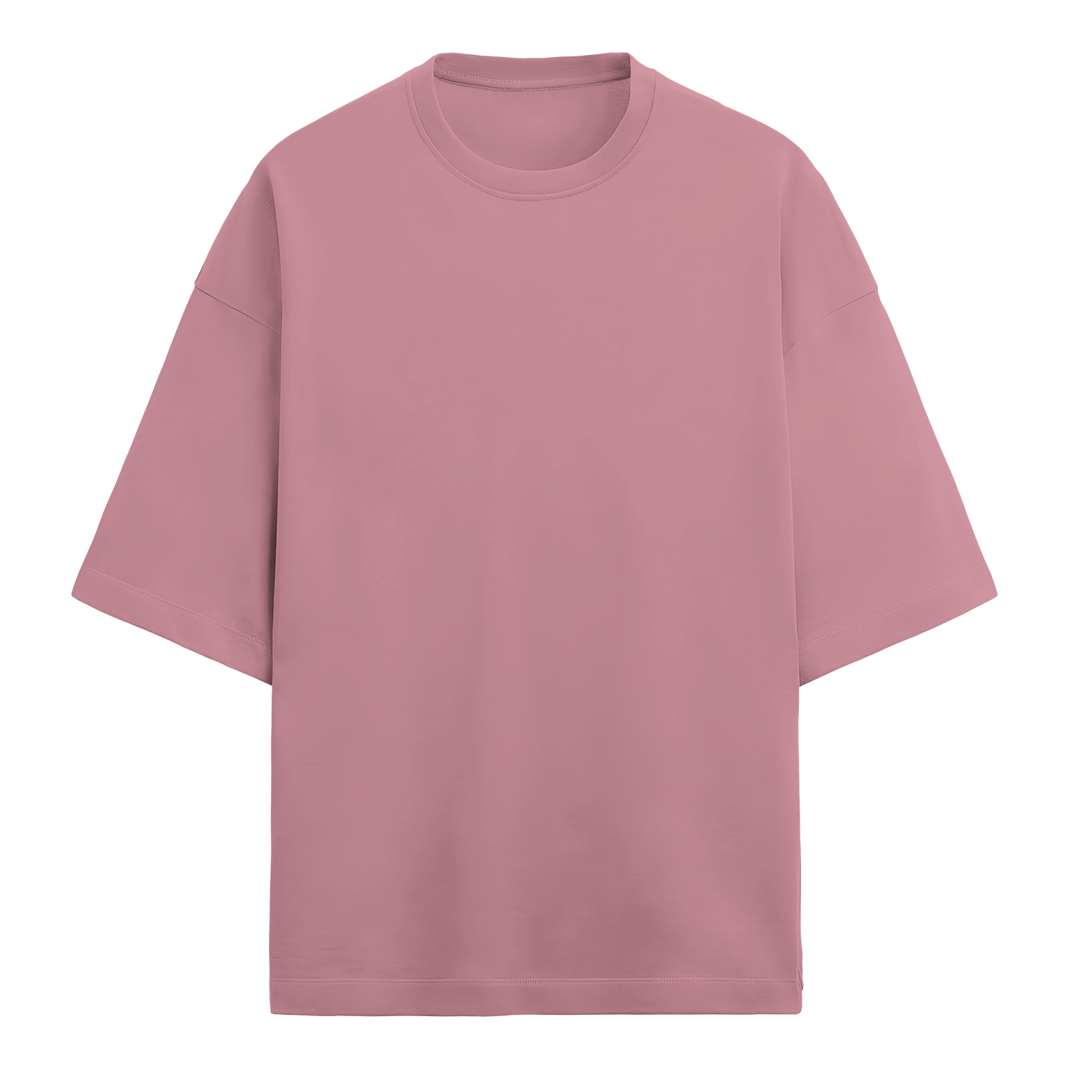 Basic Chopped Oversized Tee Flamingo Front