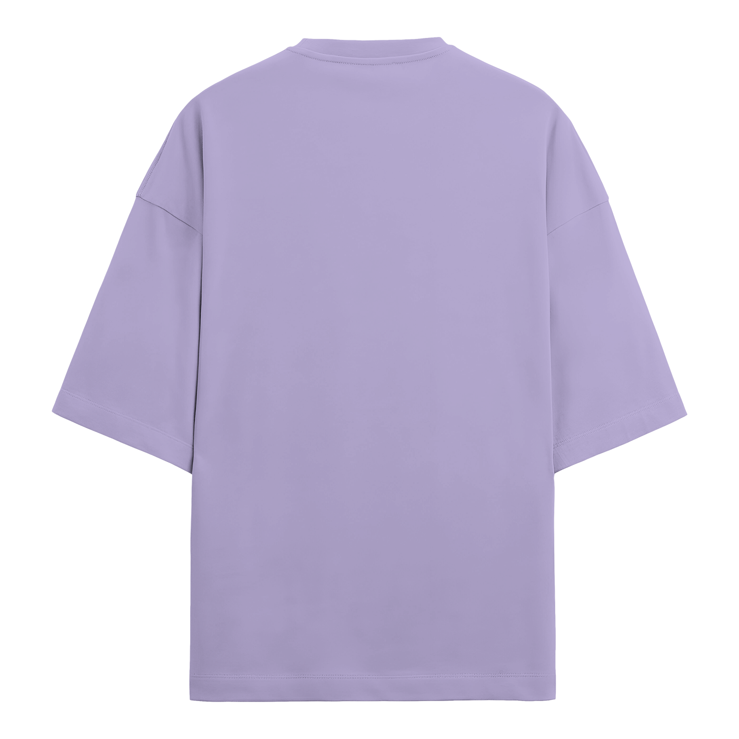 Basic Chopped Oversized Tee Lavender Back