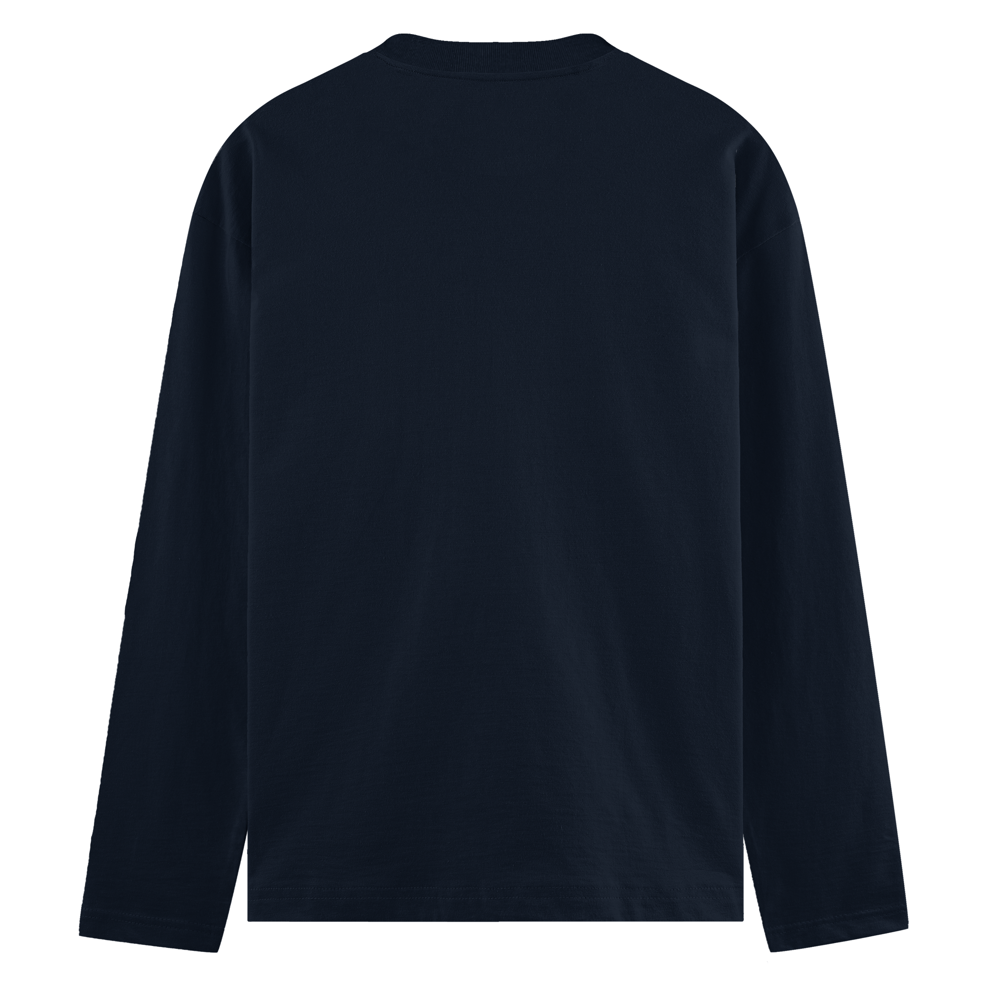 Basic Common Long Sleeve Tee Navy Back