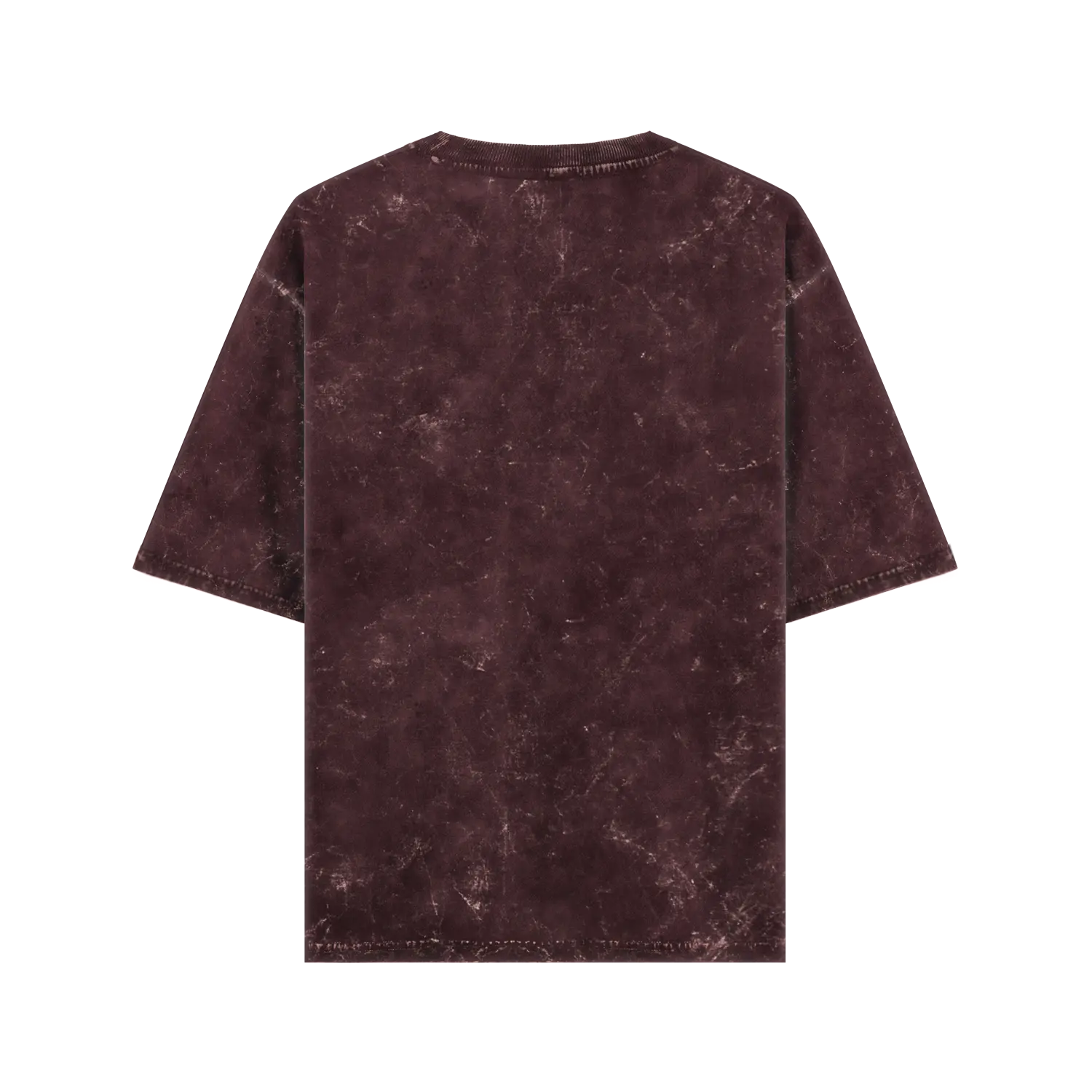 Basic Essential Torquay Oversized Tee Maroon Back