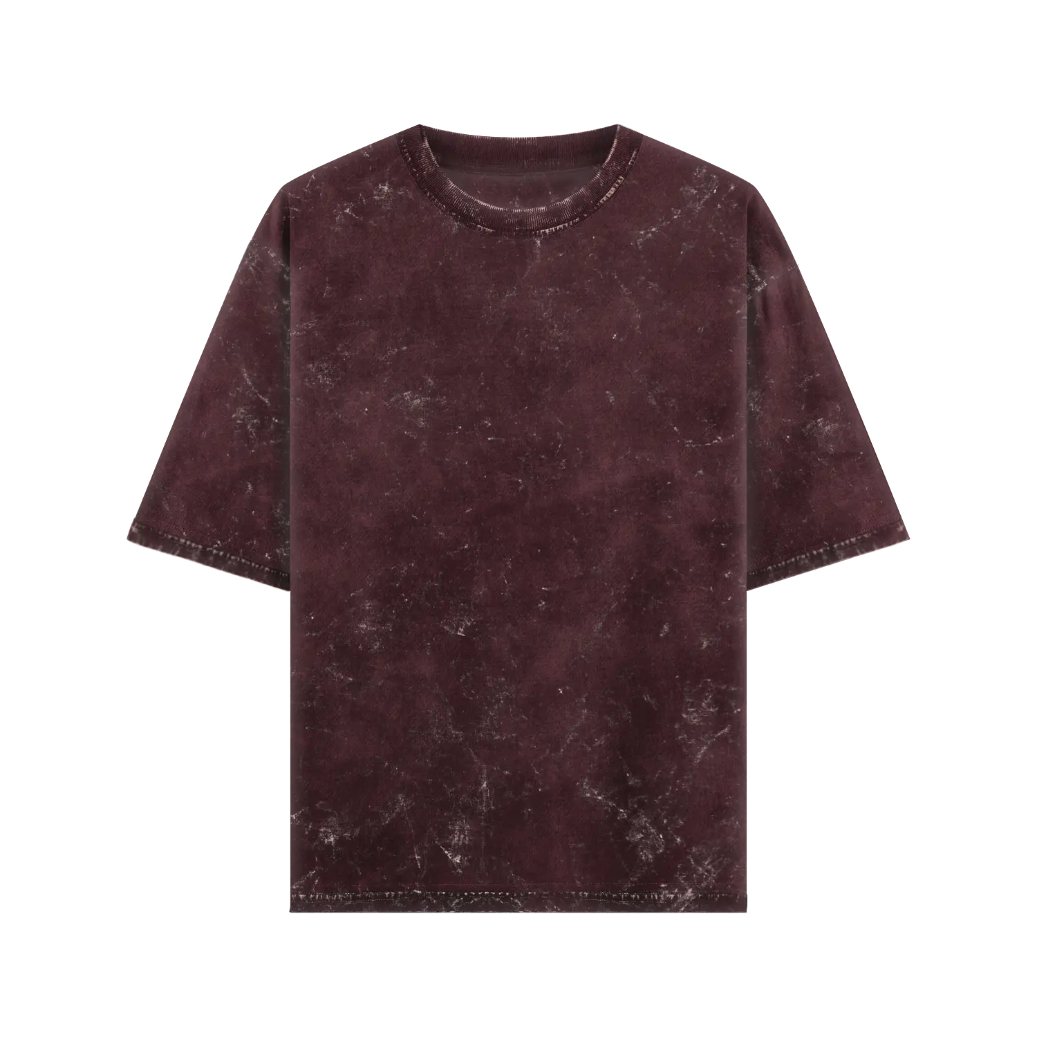 Basic Essential Torquay Oversized Tee Maroon Front