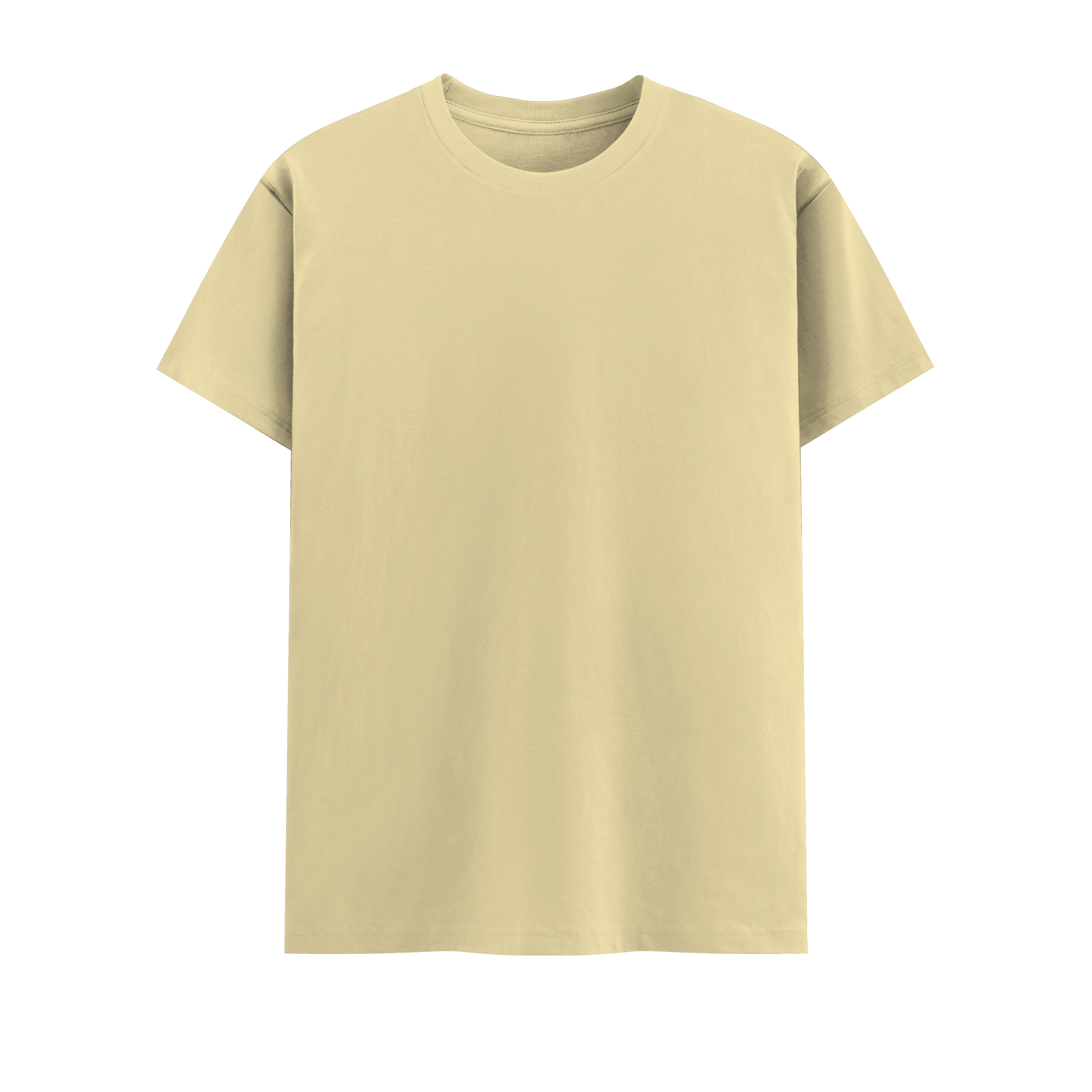 Basic Essential Vintage Tee Beige Front