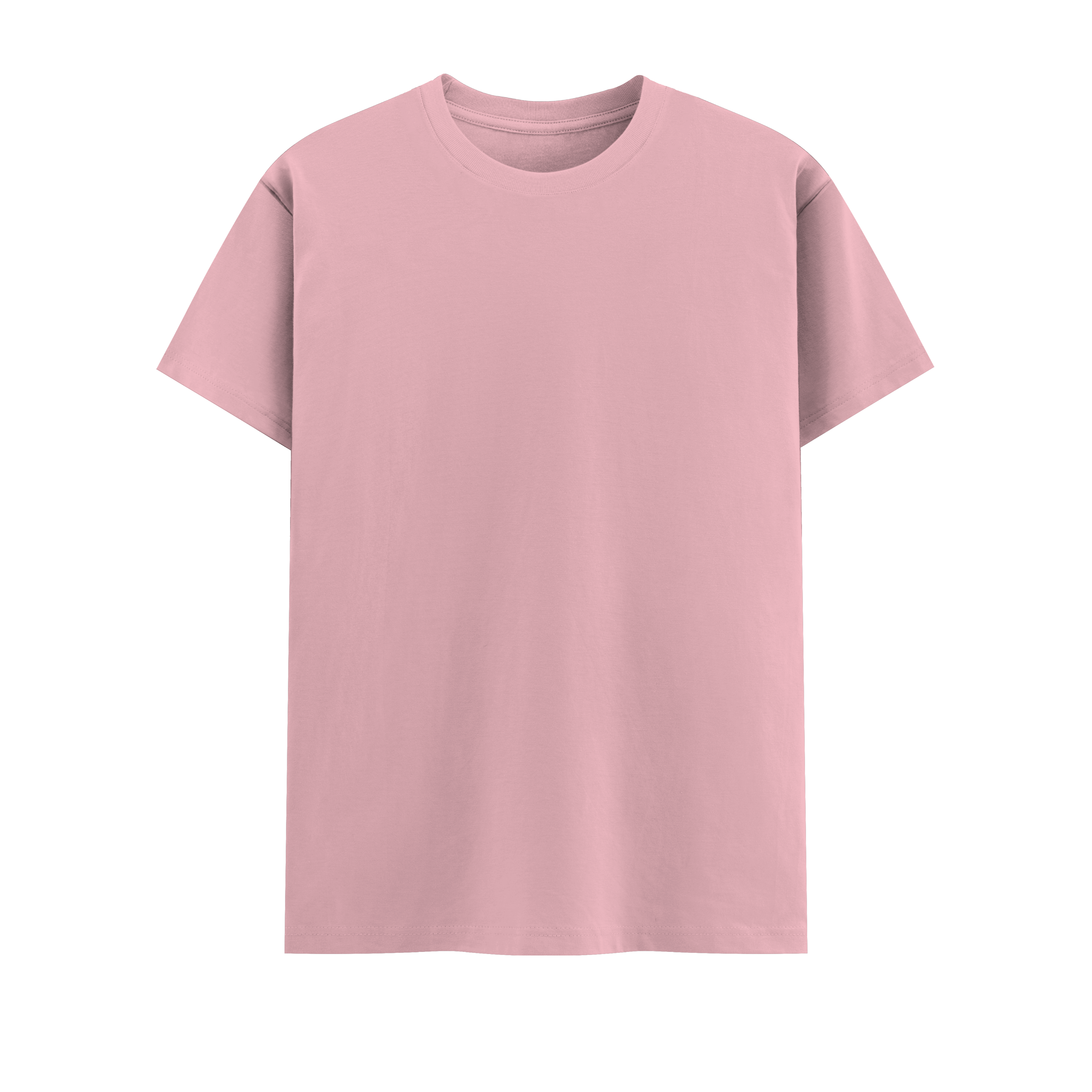 Basic Essential Vintage Tee Light Pink Front