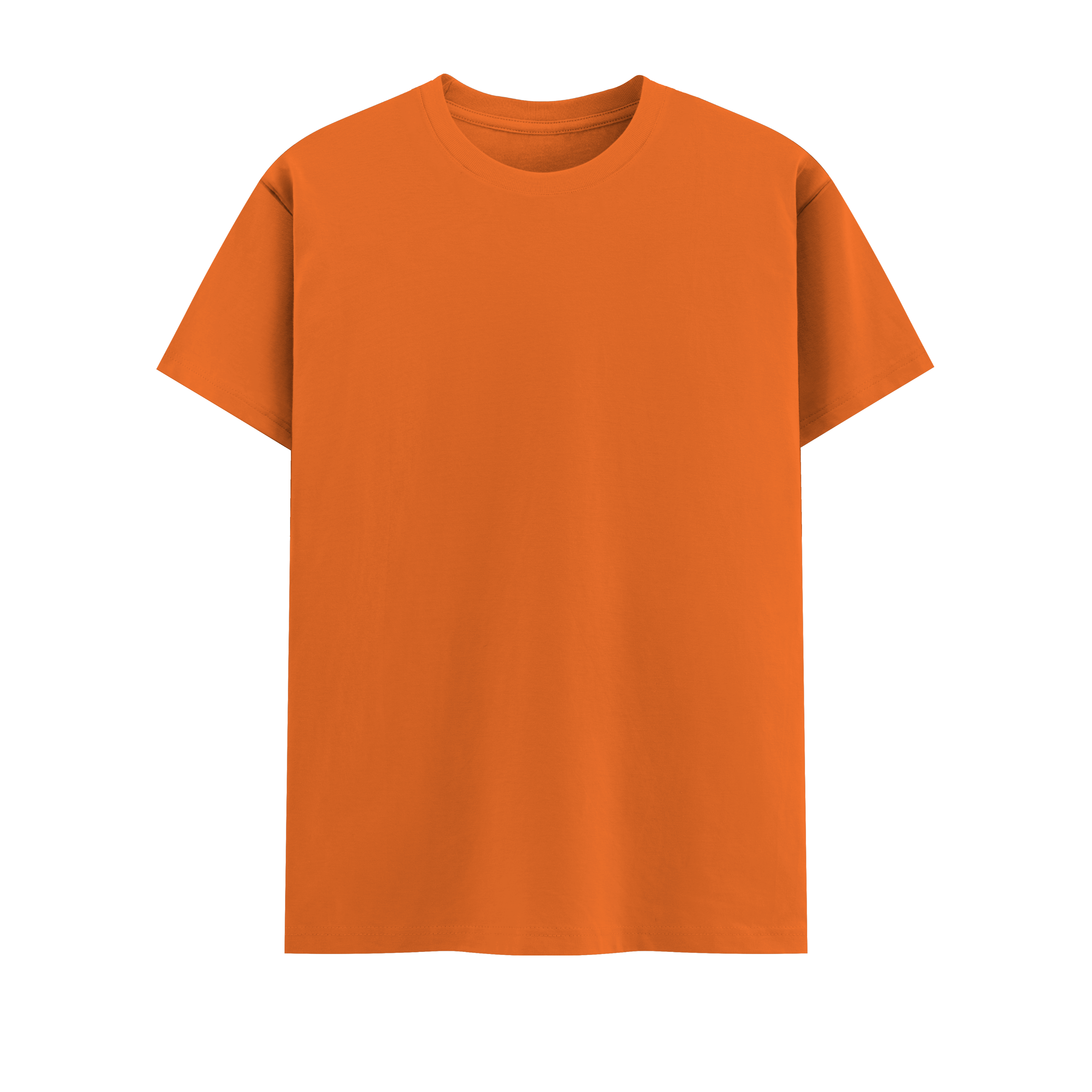 Basic Essential Vintage Tee Orange Front
