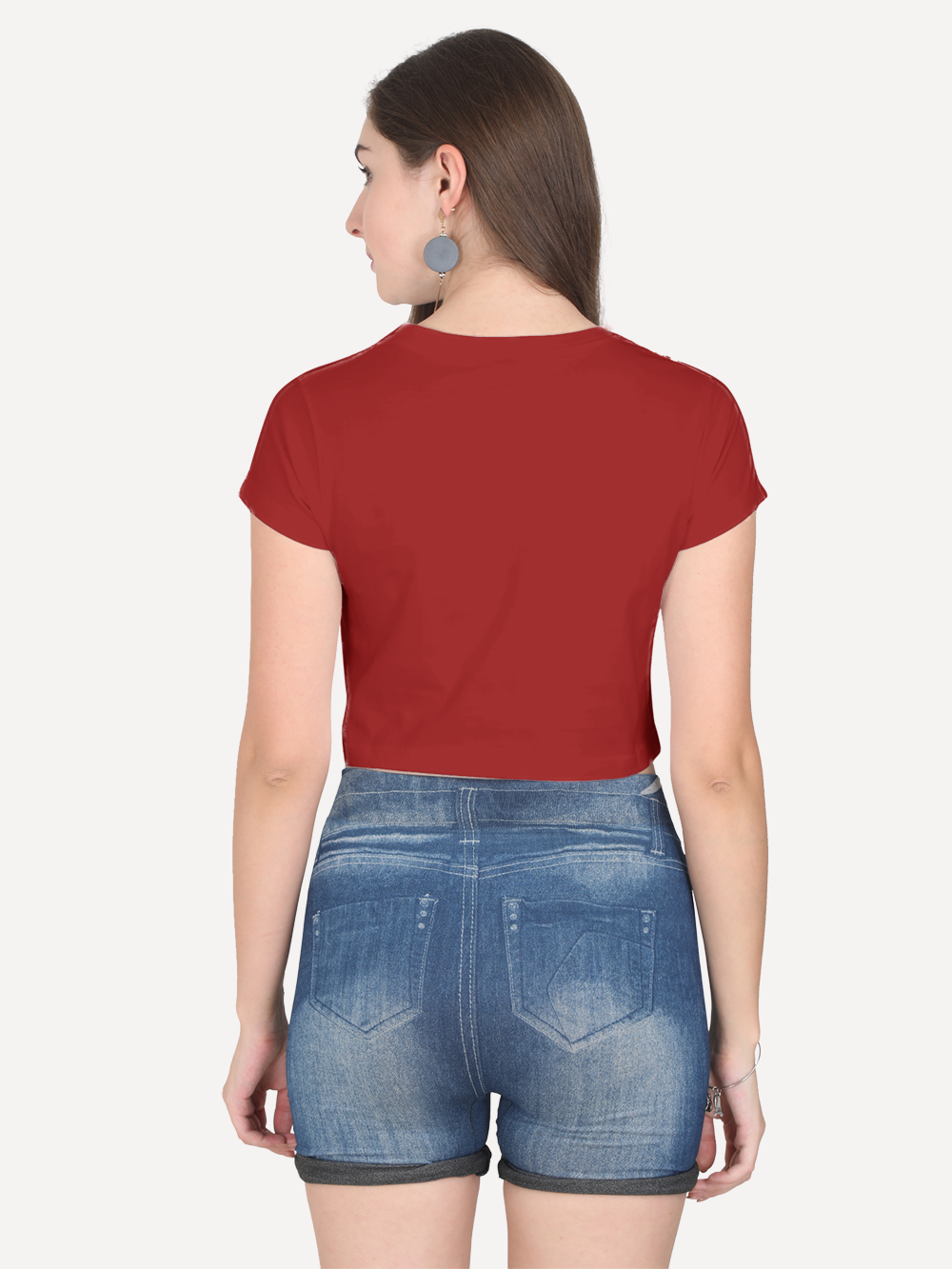 Basic Lizzie Tee Red Back