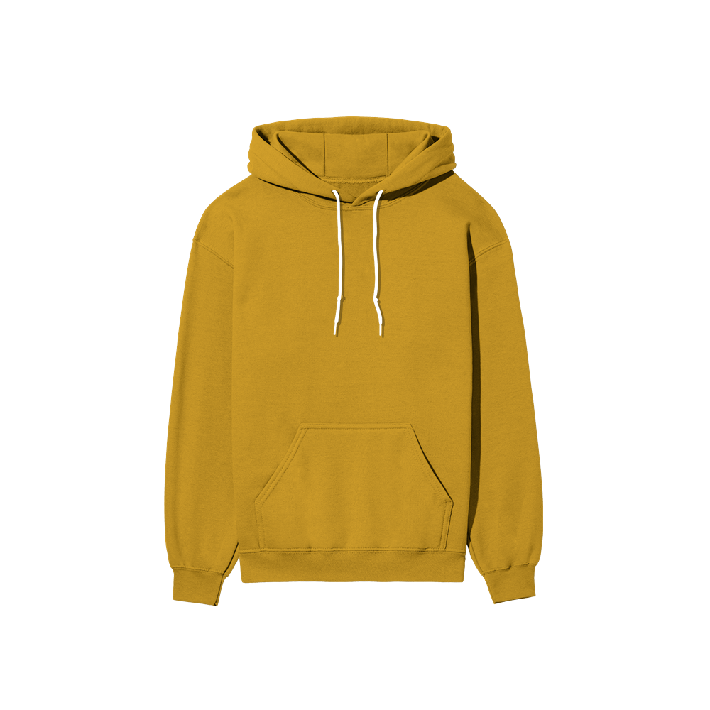 Basic Mighty Hoodie Mustard Yellow Front