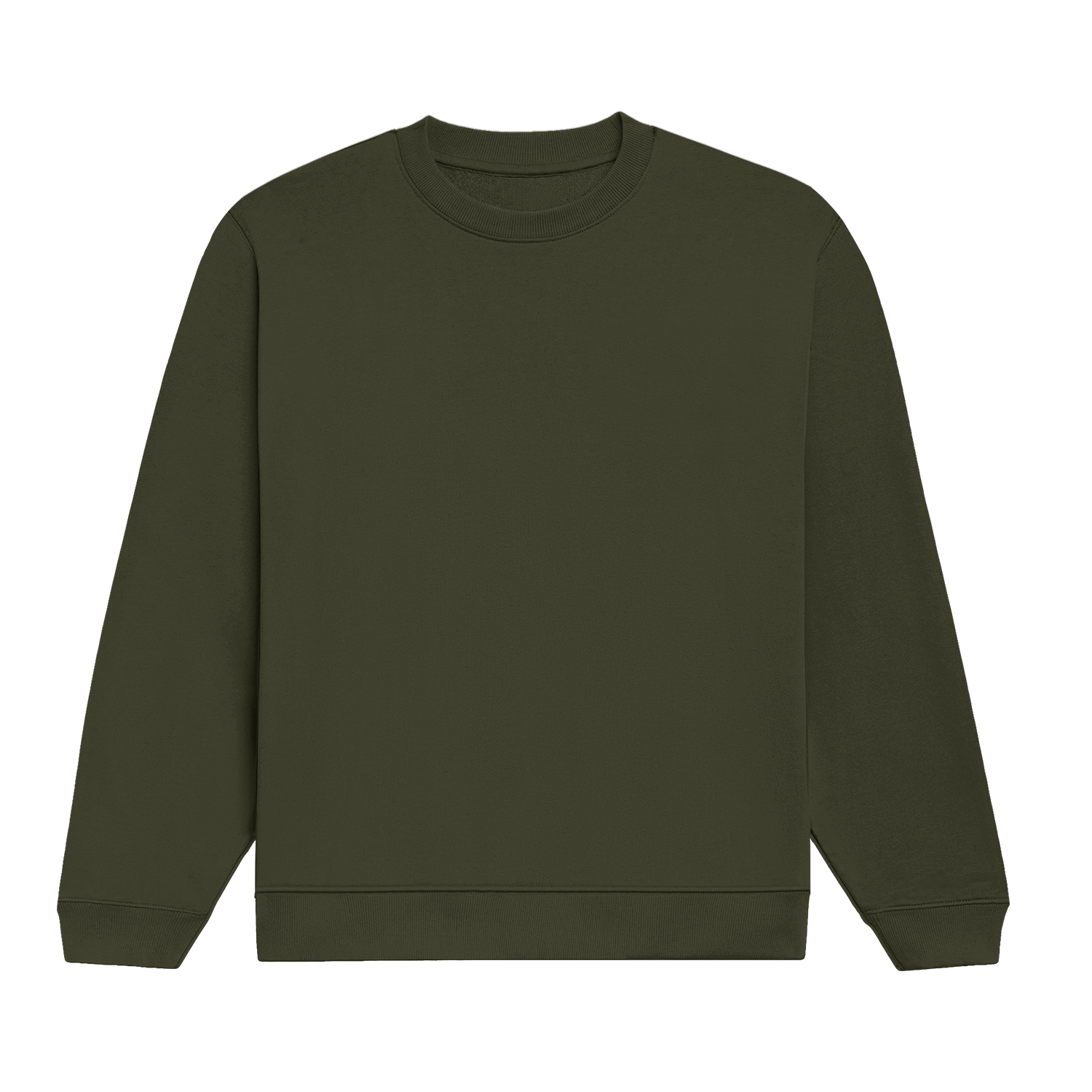 Basic Monster Crew Olive Green Back