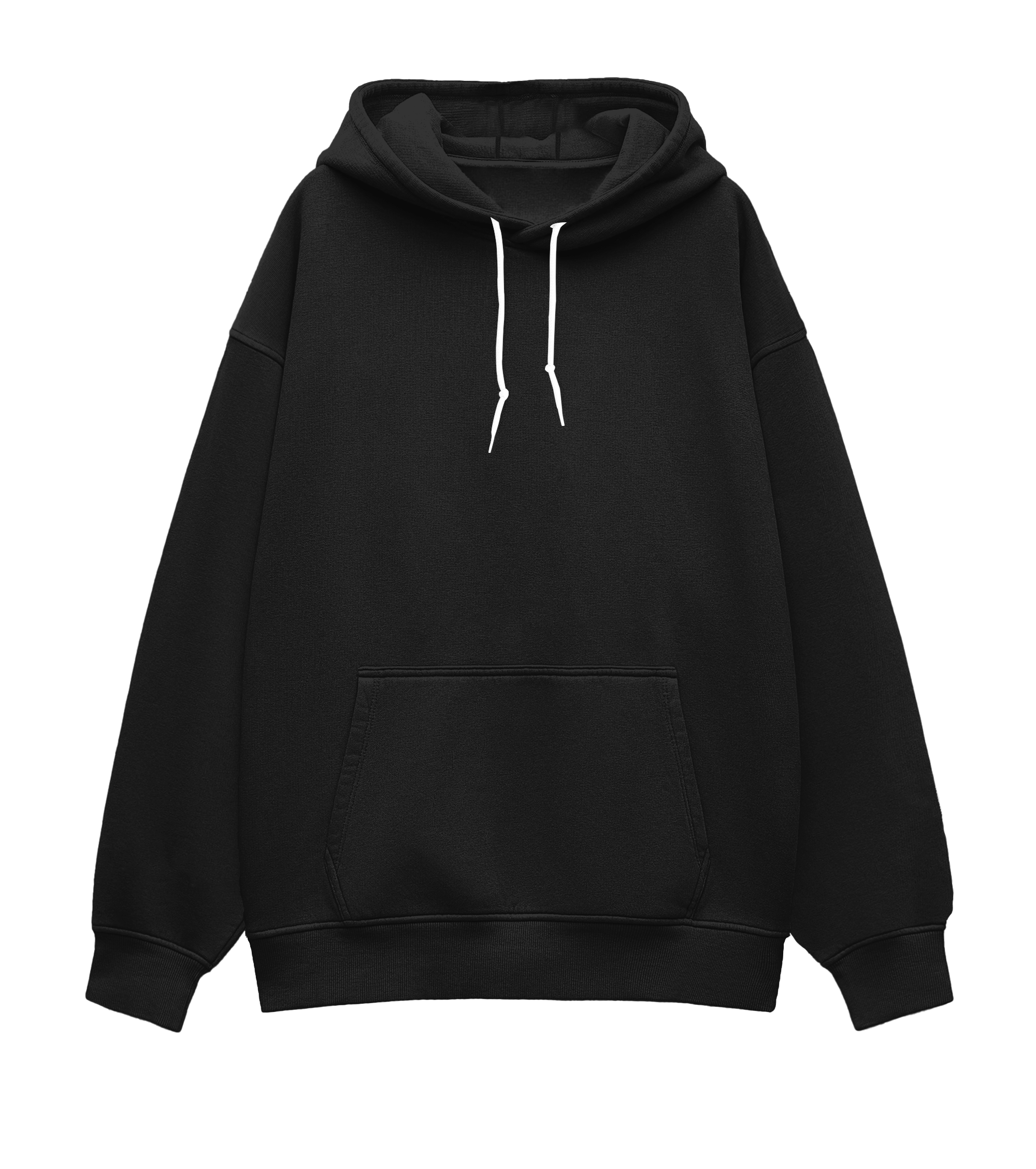 Basic Monster Hoodie Black Front