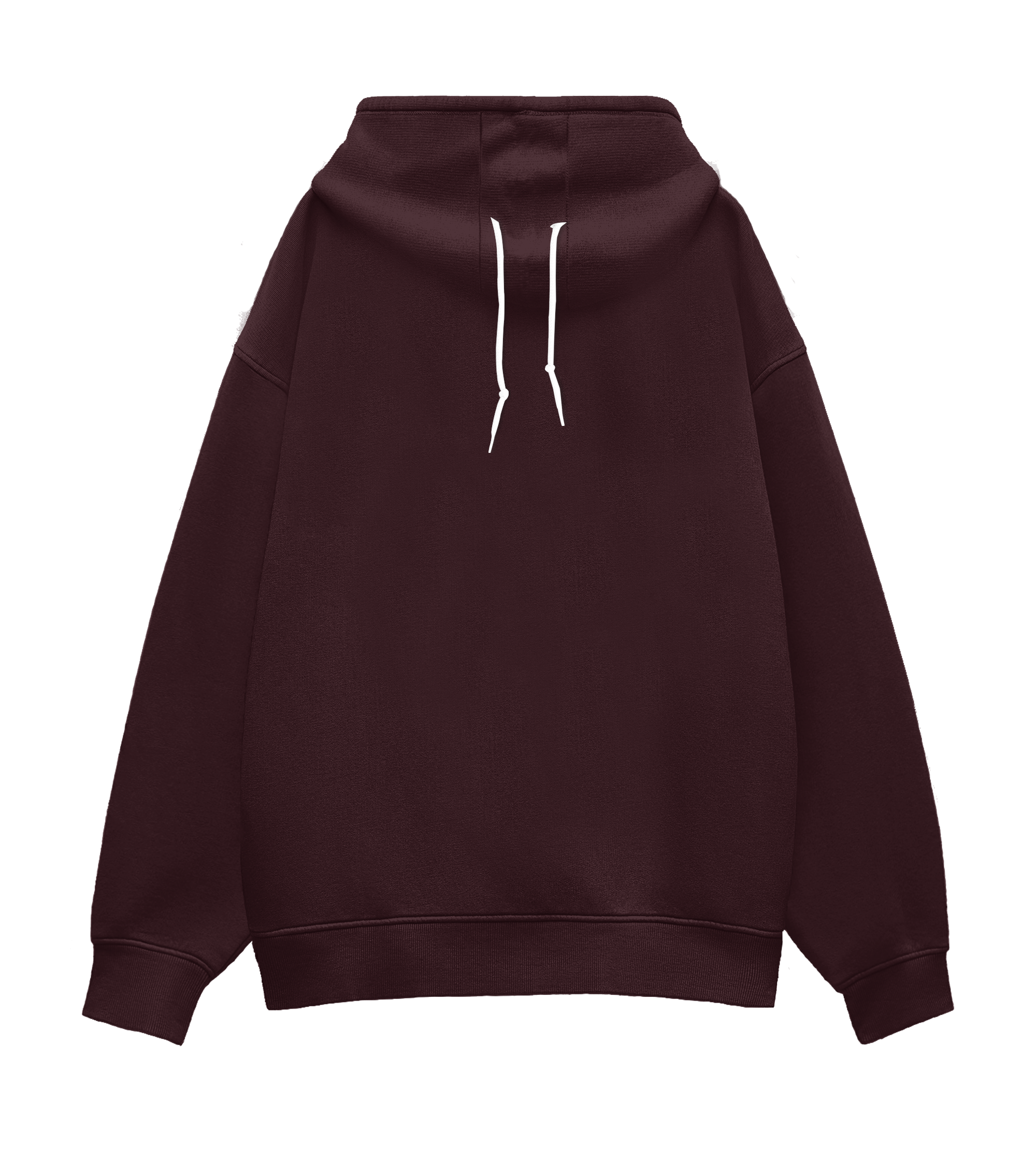 Basic Monster Hoodie Maroon Back