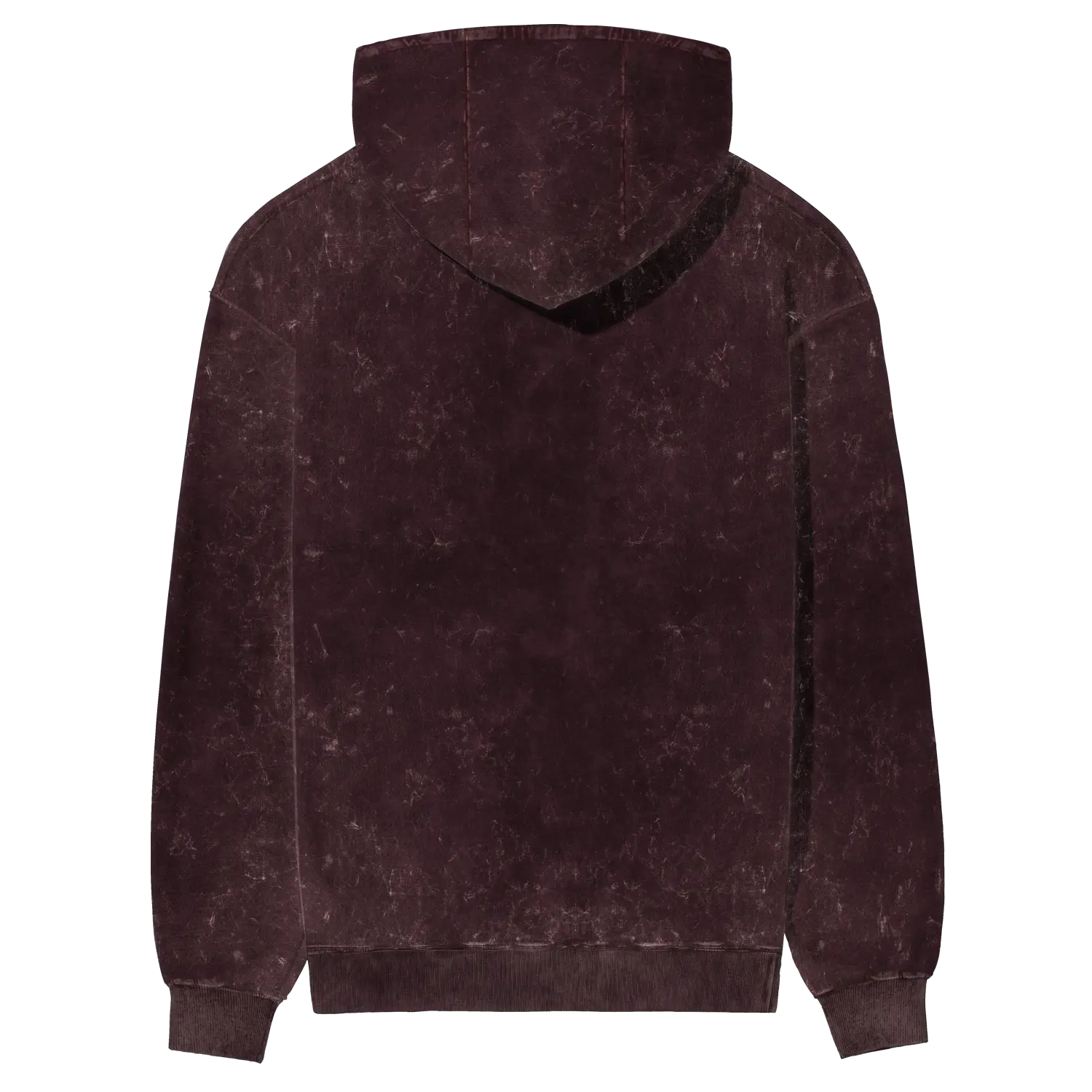 Basic No Mercy Hoodie Maroon Back