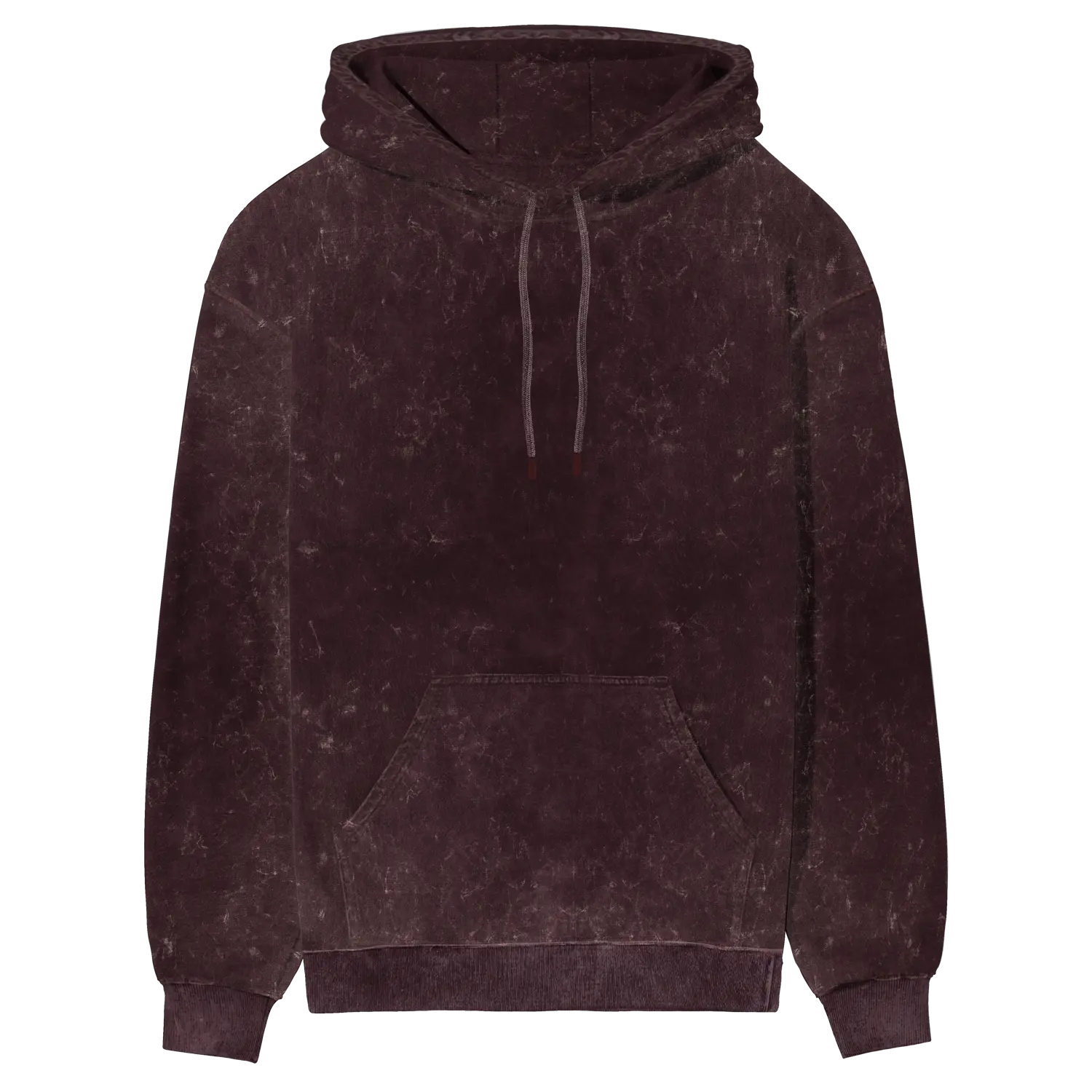 Basic No Mercy Hoodie Maroon Front