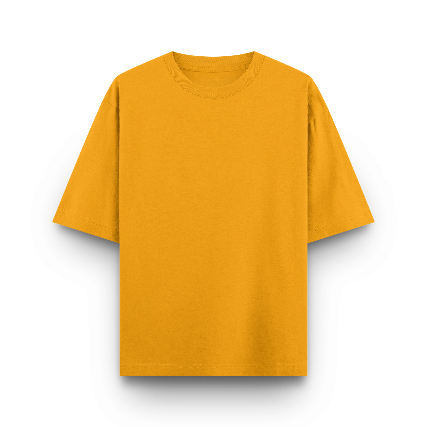 Basic Oversized Tee Golden Yellow Front