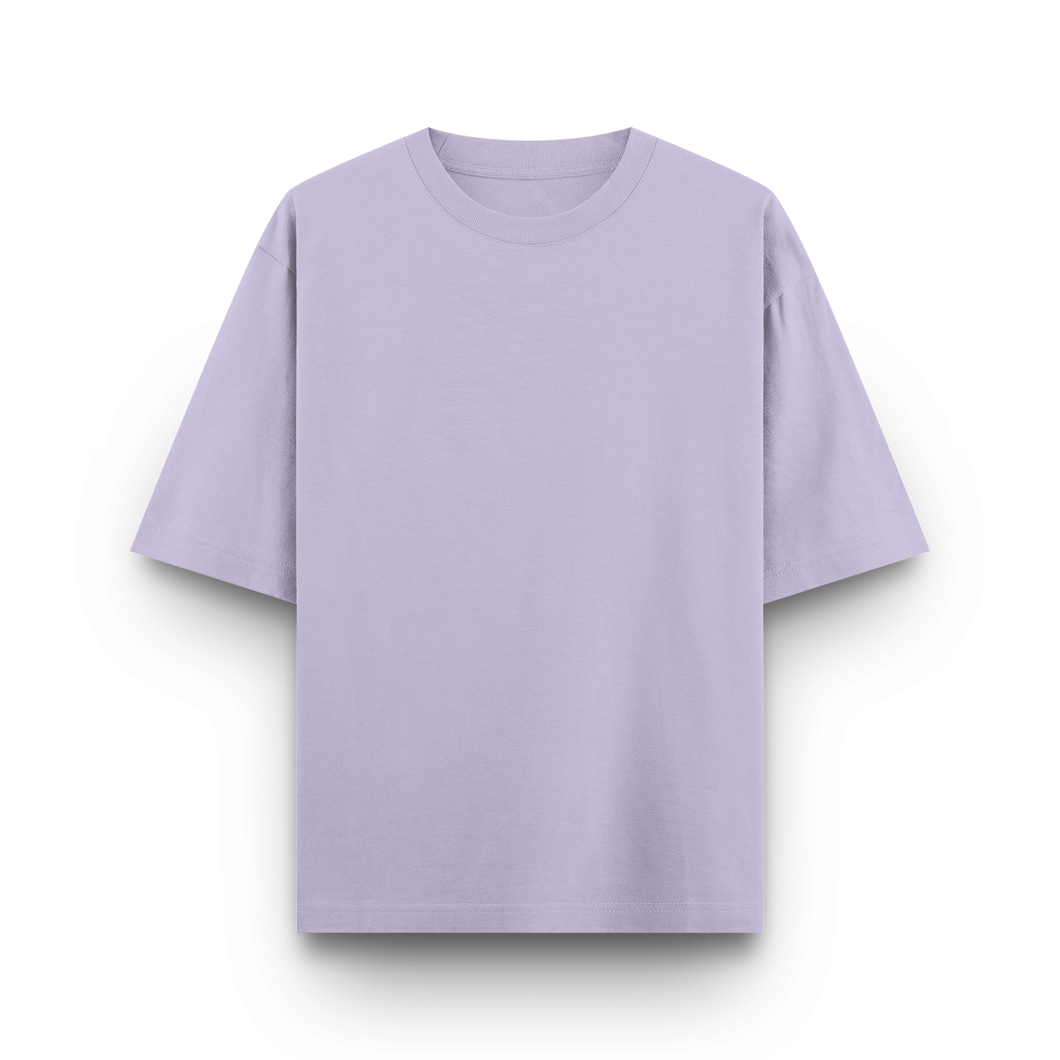 Basic Oversized Tee Lavender Front