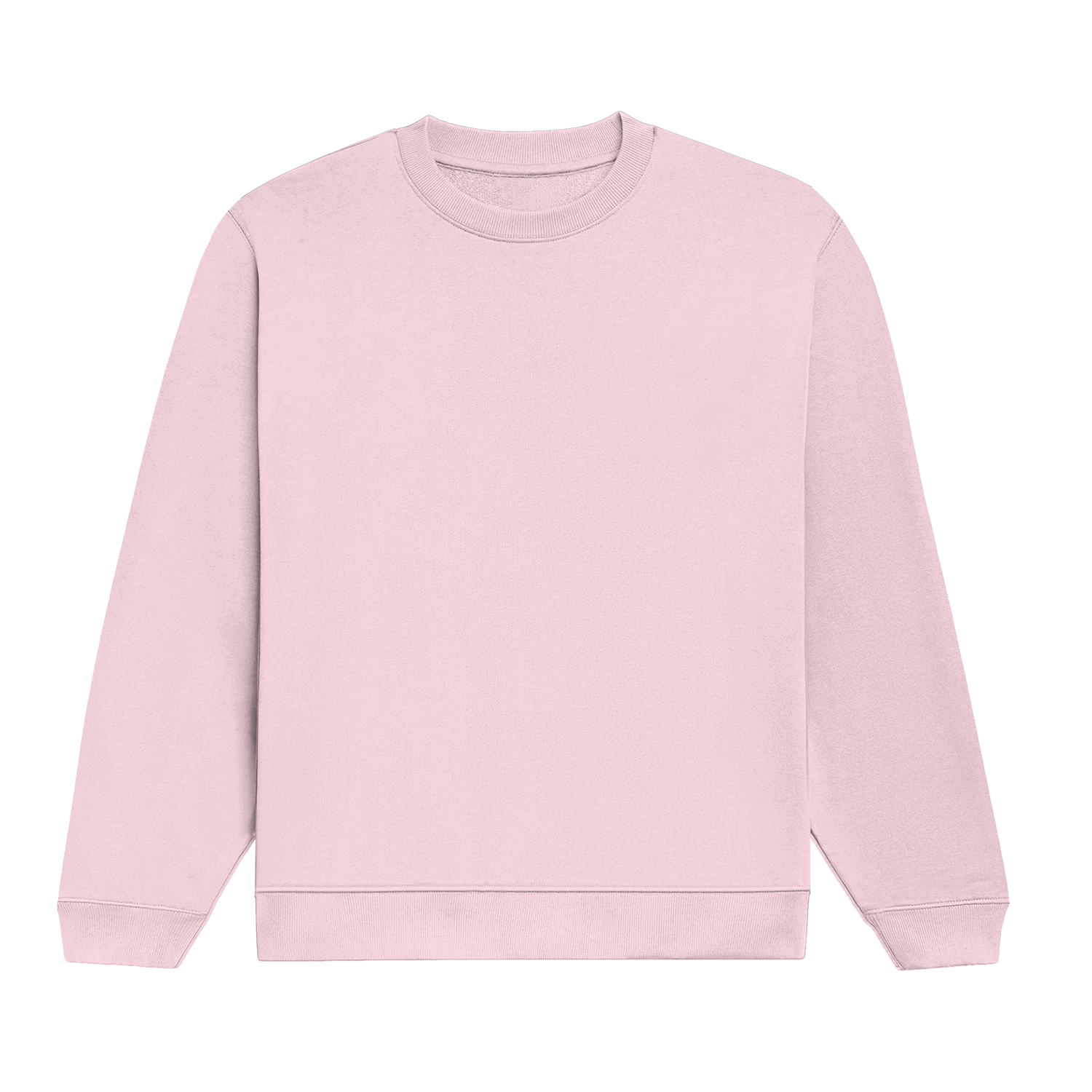Basic Regular Crew Light Baby Pink Front