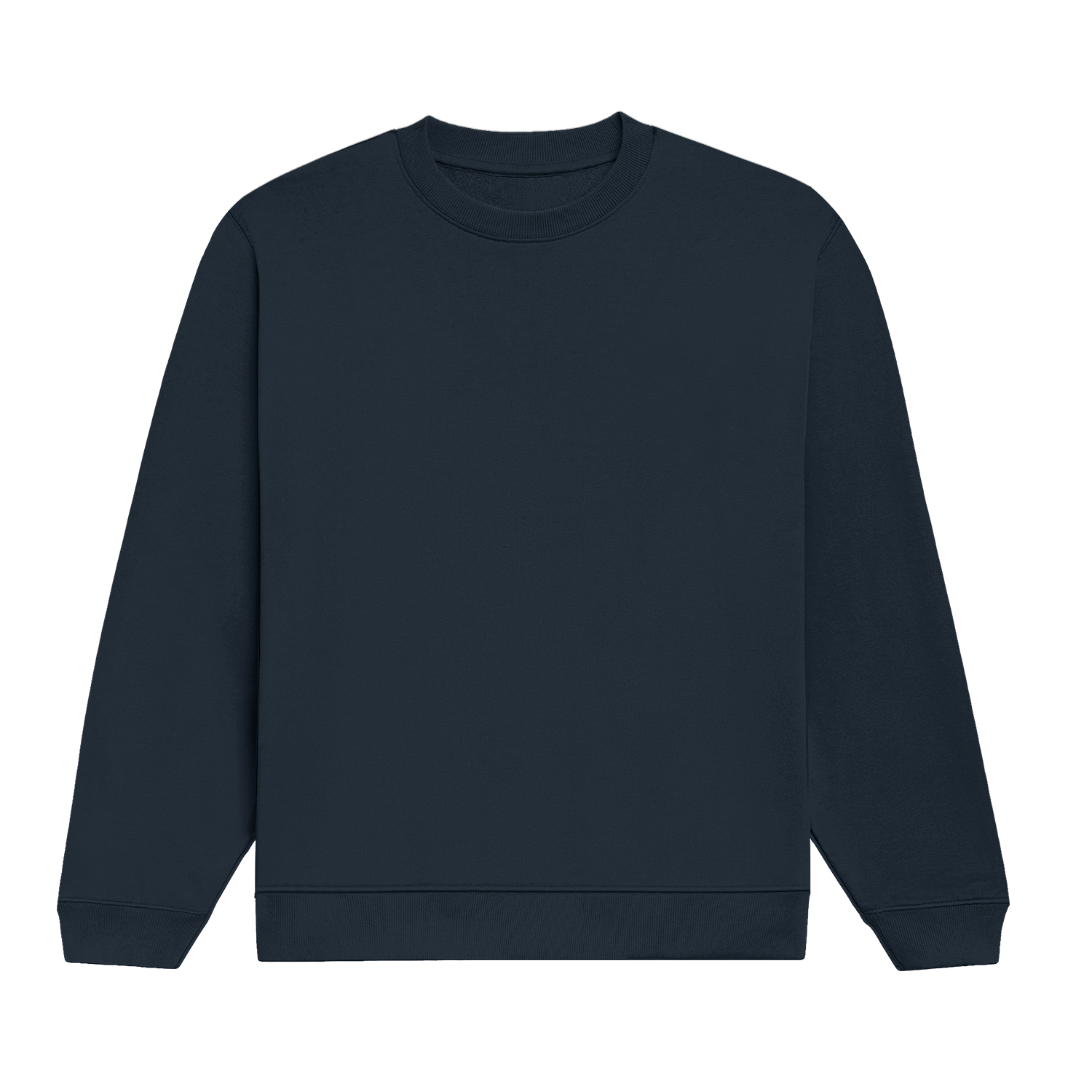 Basic Regular Crew Navy Blue Front