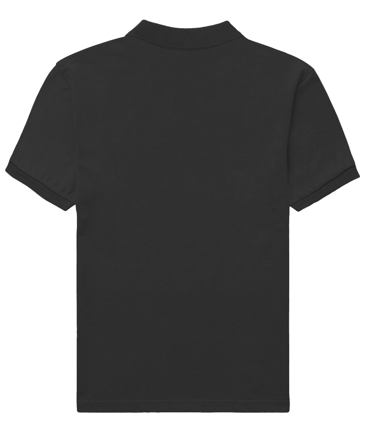 Basic Regular Polo Tee Black Back
