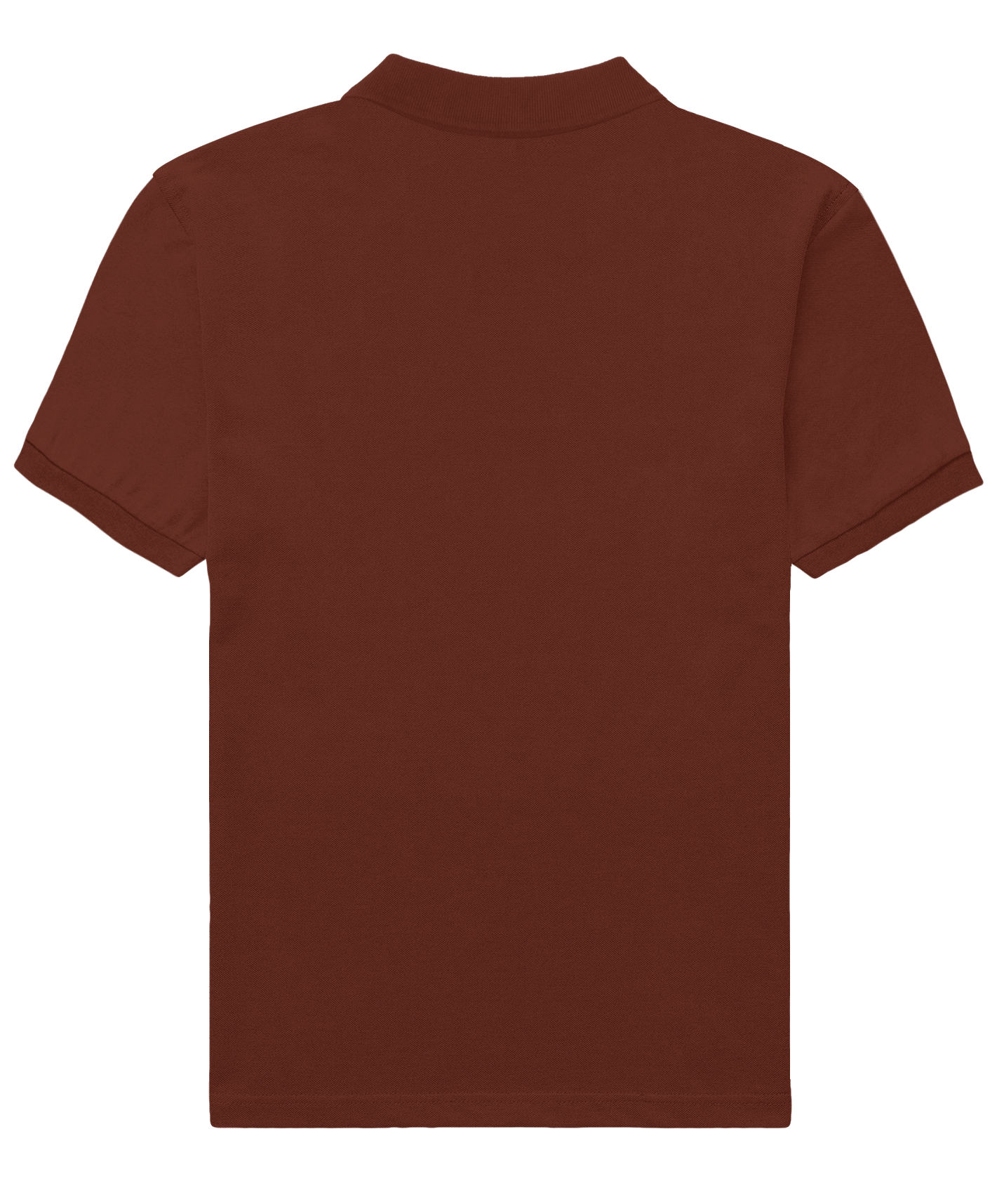Basic Regular Polo Tee Brick Red Back