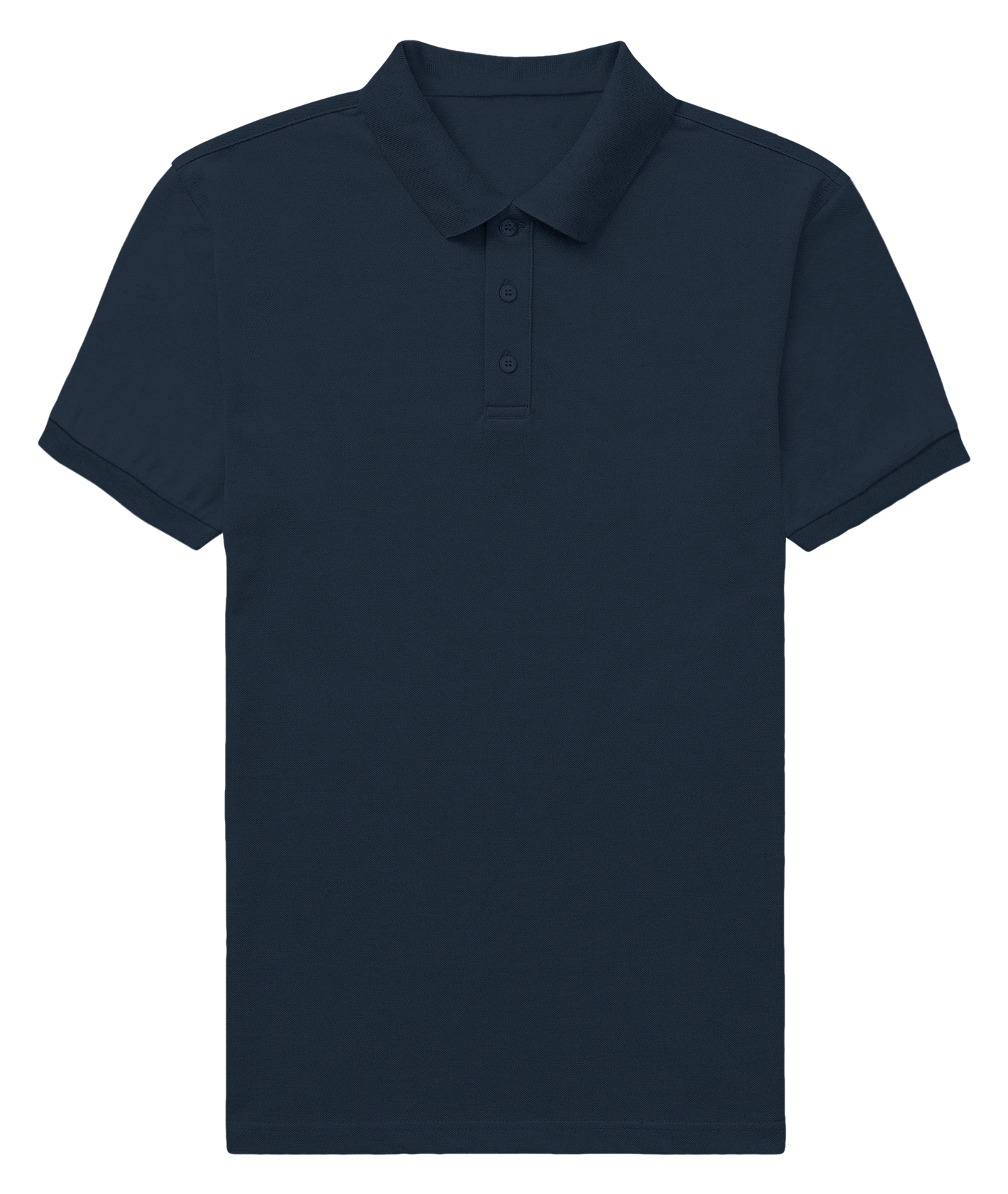 Basic Regular Polo Tee Navy Blue Front