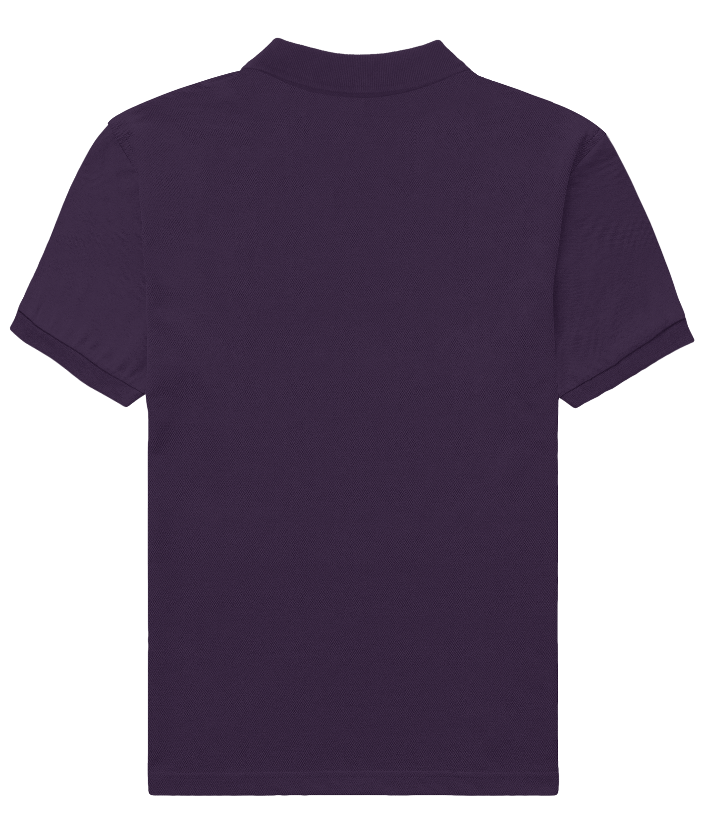 Basic Regular Polo Tee Purple Back