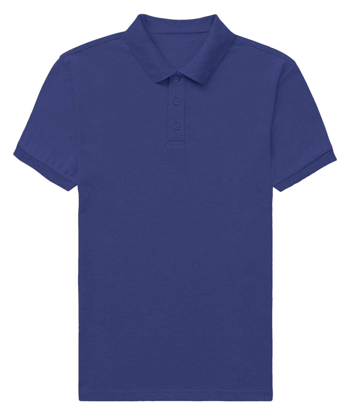 Basic Regular Polo Tee Royal Blue Front