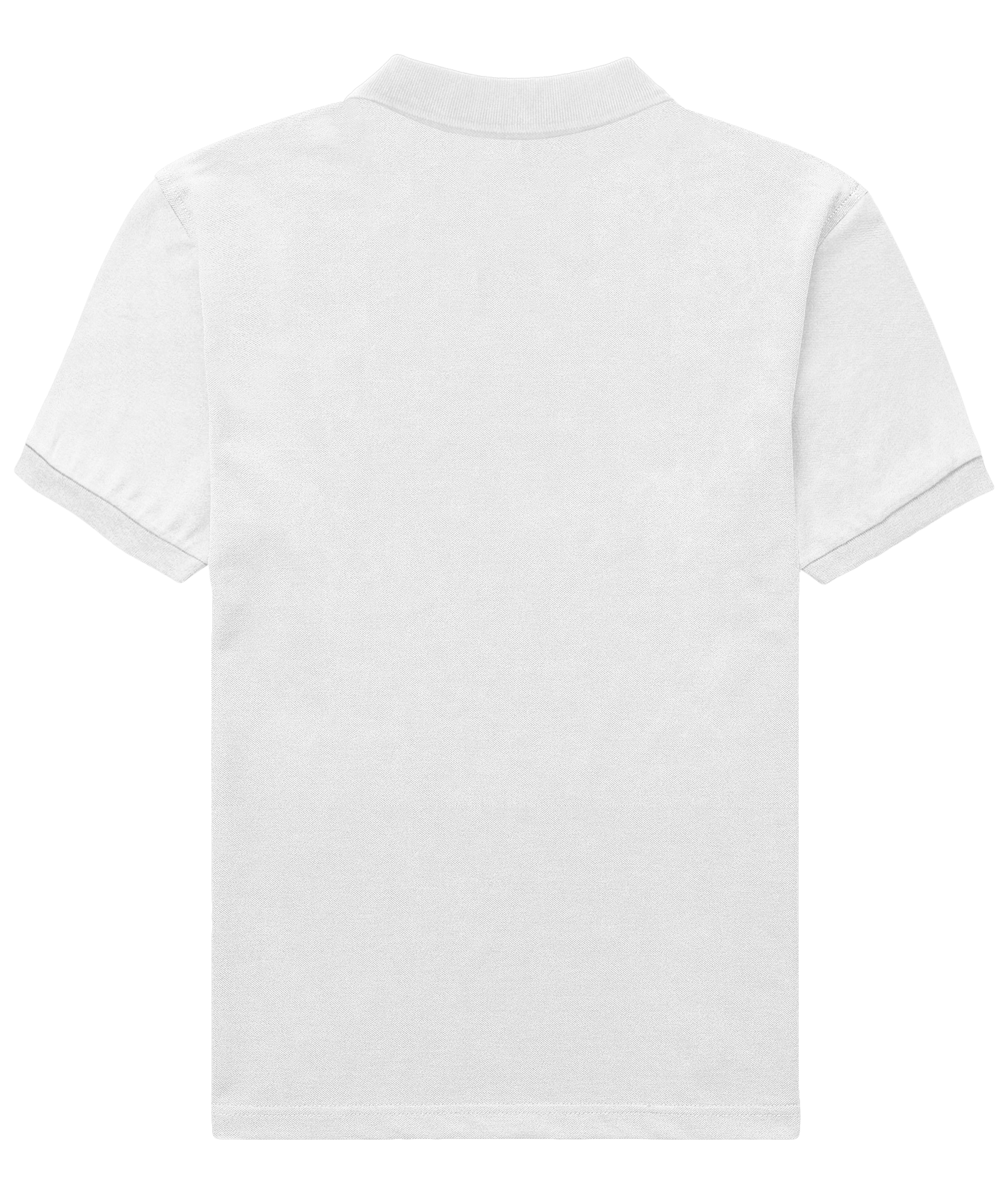 Basic Regular Polo Tee White Back