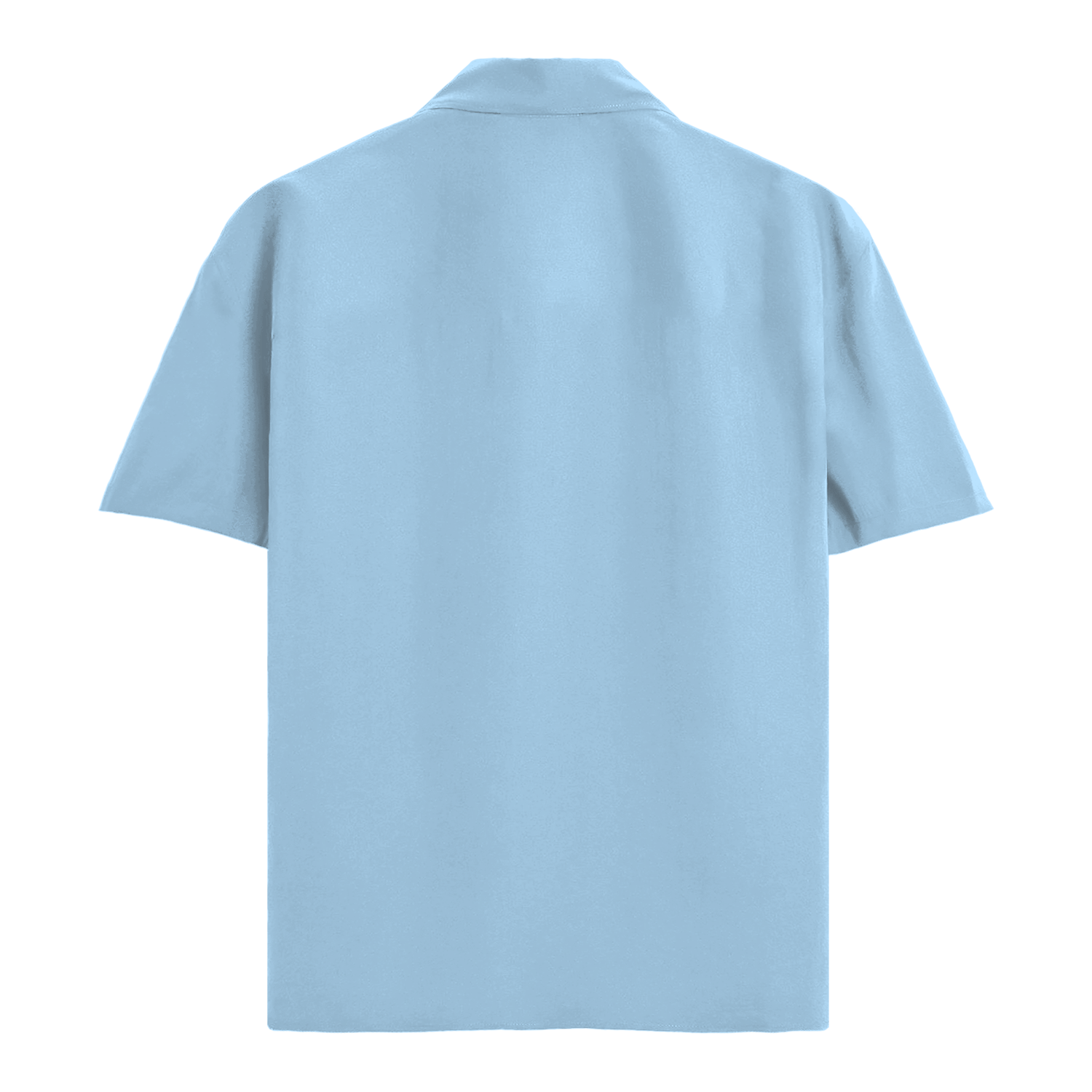 Basic Summer Oversized Shirt Baby Blue Back