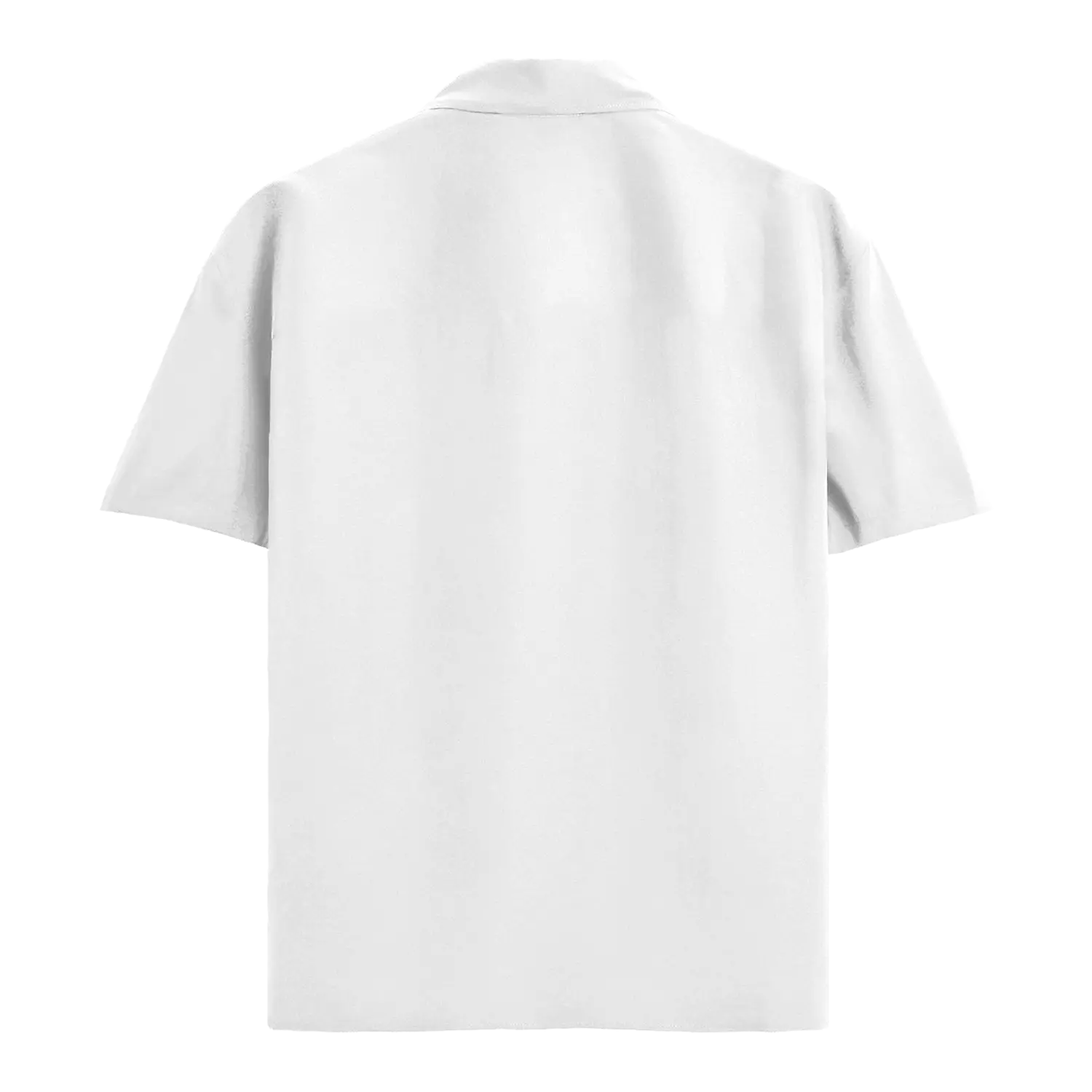 Basic Summer Oversized Shirt White Back