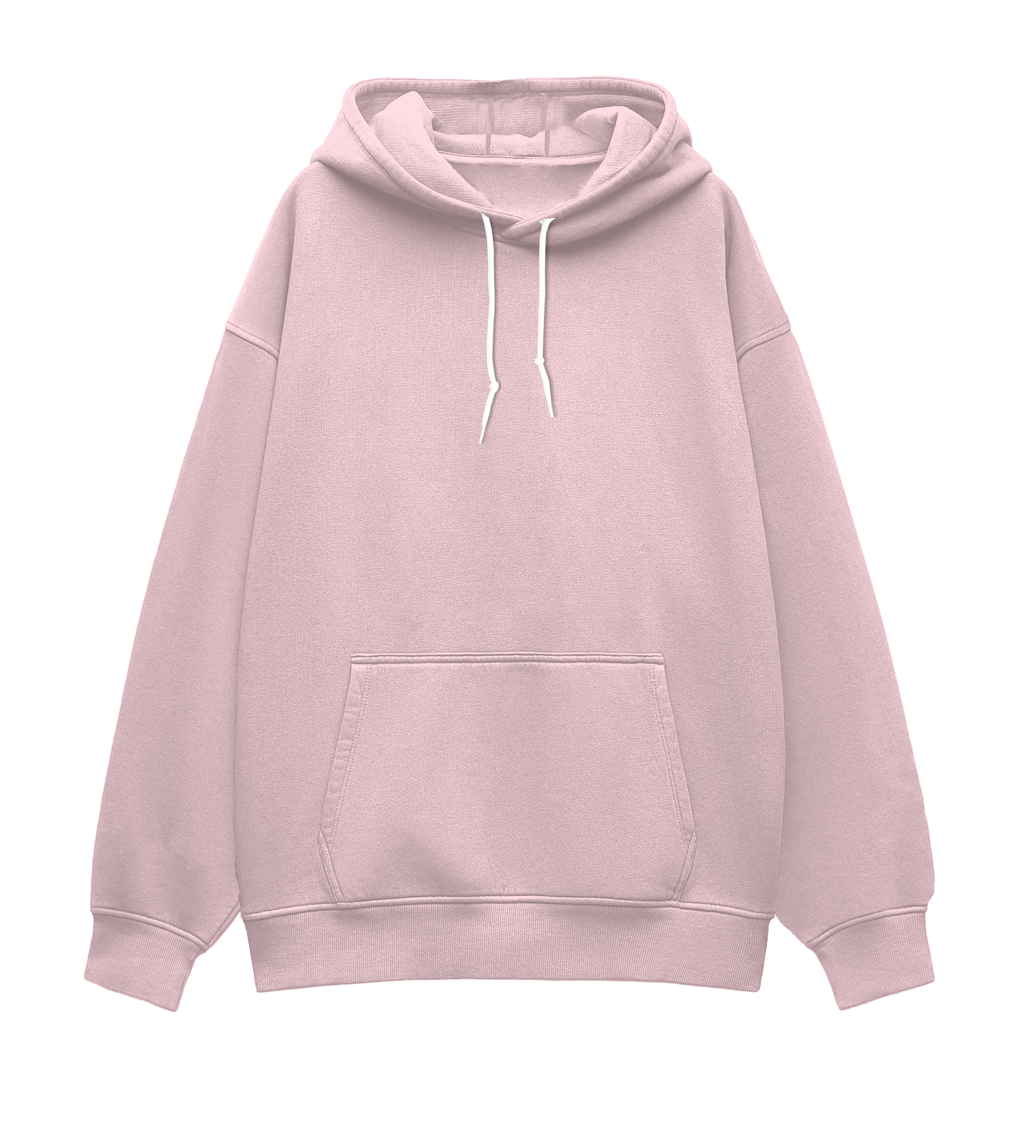 Basic Vintage Hoodie Light Pink Front
