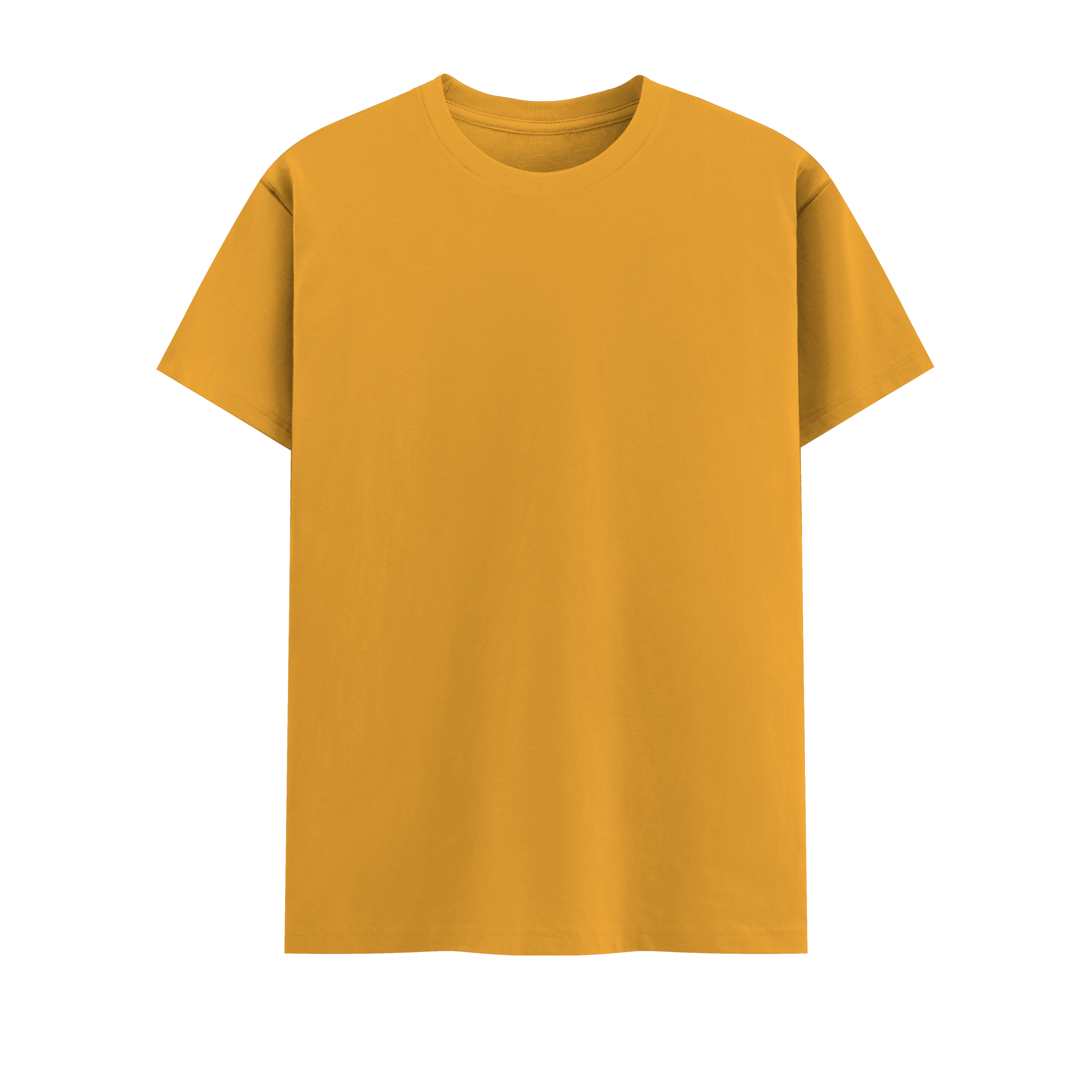 Basic Vintage Tee Golden Yellow Front