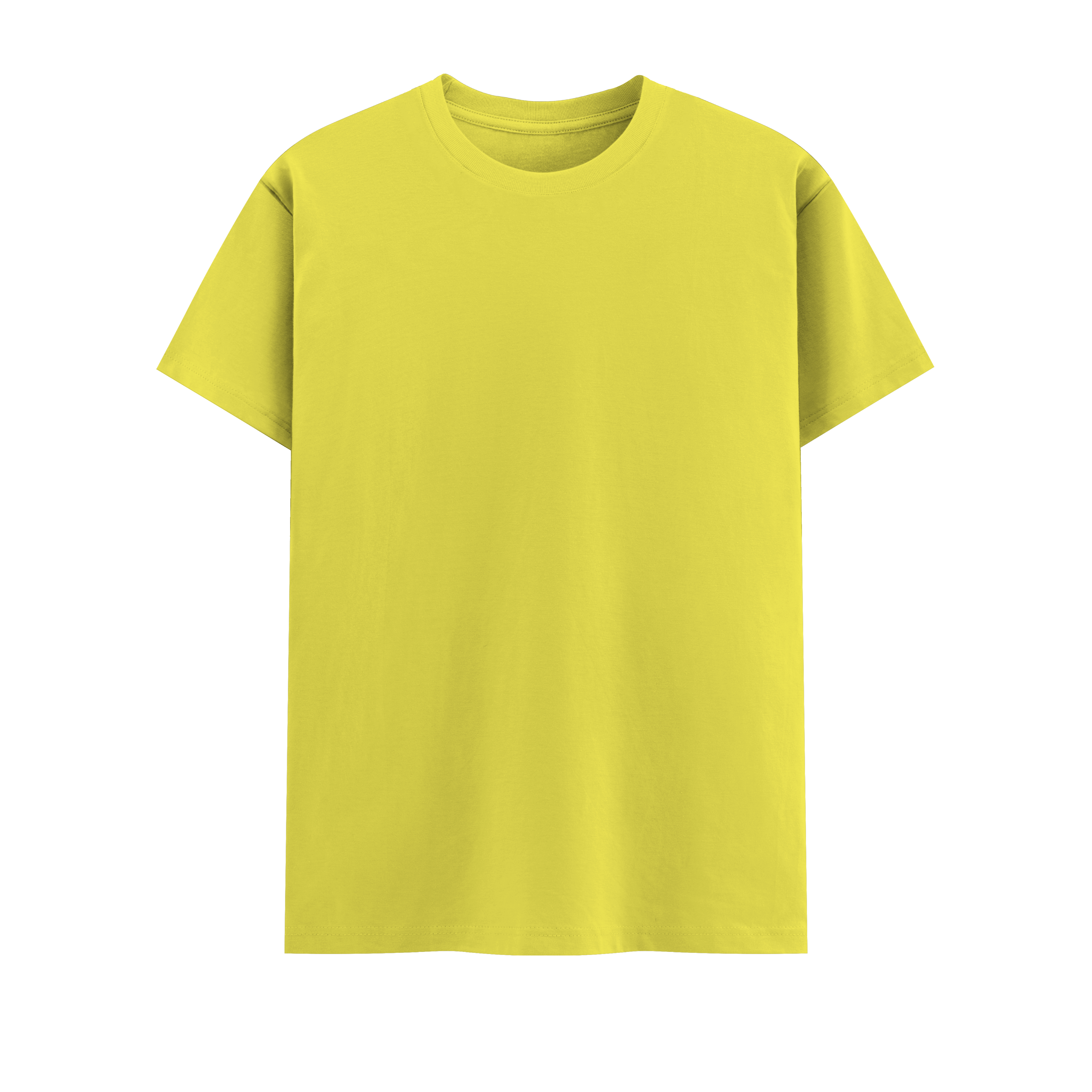 Basic Vintage Tee New Yellow Front